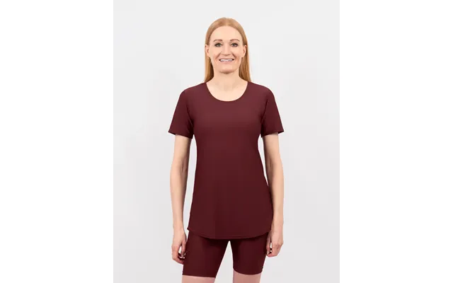 Vigga Fitted Deep Bordeaux T-shirt - Extra Length