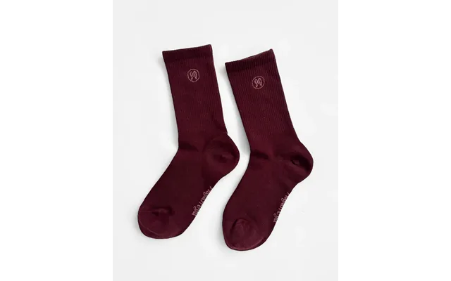 Zoe Deep Bordeaux Socks