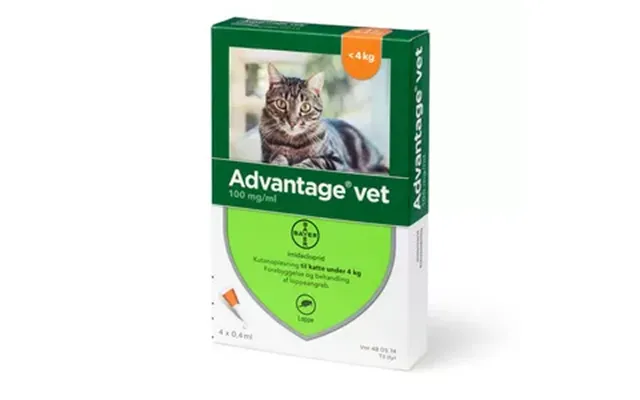 Advantage Pour-on Vet Kat - 0-4 Kg