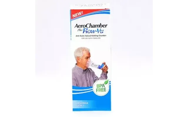 Aerochamber Plus Flow-vu Med Maske