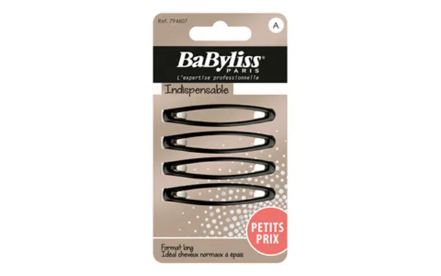 Babyliss Hårklemmer Assorteret I Sort Brun - 4 Stk.