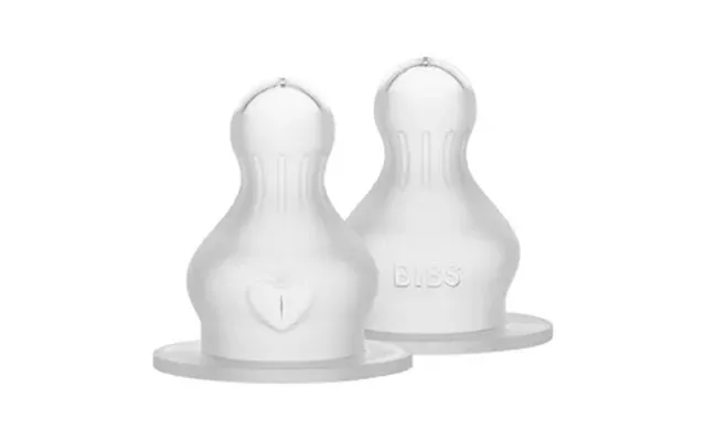 Bibs Baby Bottle Nipple Round Silicone Medium Flow - 2 Stk.