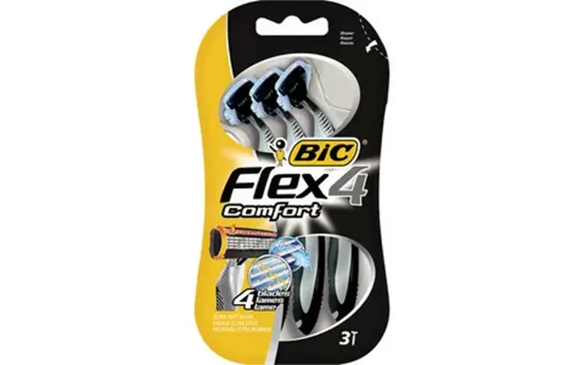 Bic Shaver Comfort 4 Flex Engangs Skraber- 3 Stk.