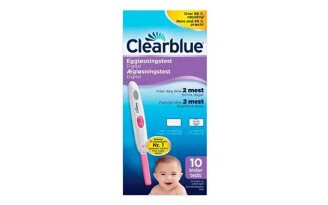 Clearblue Digital Ægløsningstest - 10 Stk.