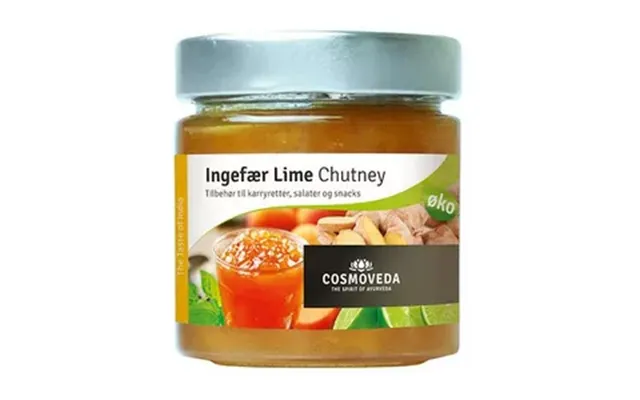 Cosmoveda Ingefær Lime Chutney Ø - 225 G.