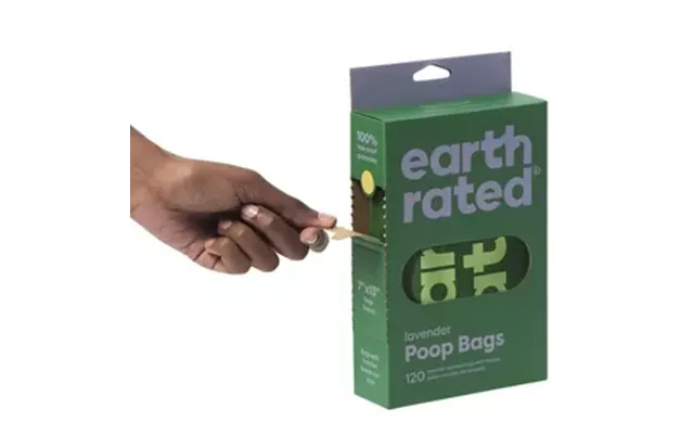 Earth Rated Hundeposer M. Håndtag Og Duft - 120 Stk.