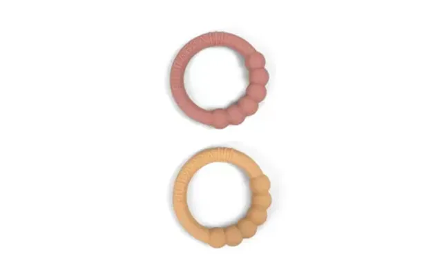 Filibabba Silikone Bidering 2-pak - Vintage Rose