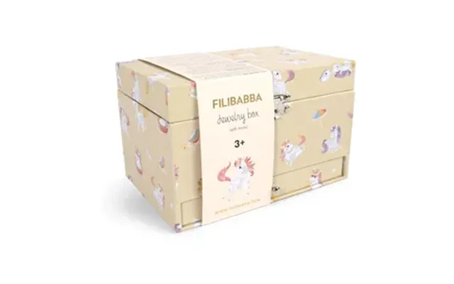 Filibabba Smykkeskrin Med Musik - Unicorn