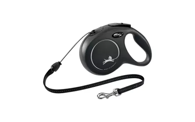 Flexi Hundesnor New Classic Snor M, 5m, 20kg - Sort