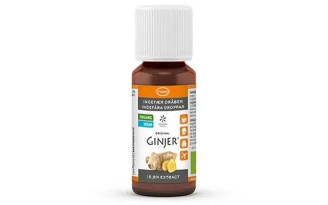 Ginjer Ingefær Dråber Forte - 20 Ml