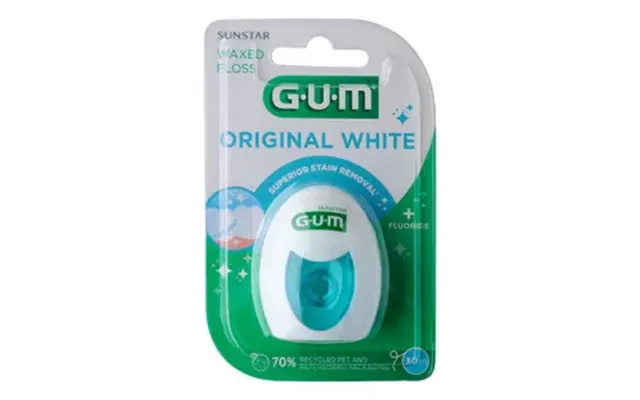 Gum Original White Tandtråd - 30 M