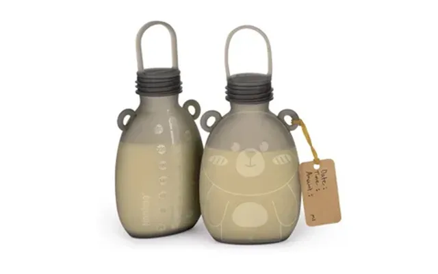 Haakaa Happii Bear Silicone Milk Storage Bag 260 Ml - Grey