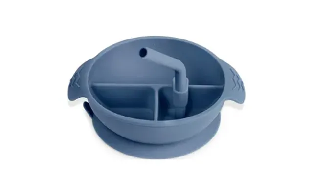 Haakaa Silicone Divided Suction Bowl - Bluestone