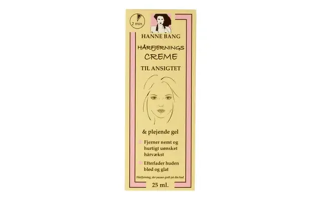Hanne Bang Hårfjerningscreme Til Ansigt - 25 20 Ml