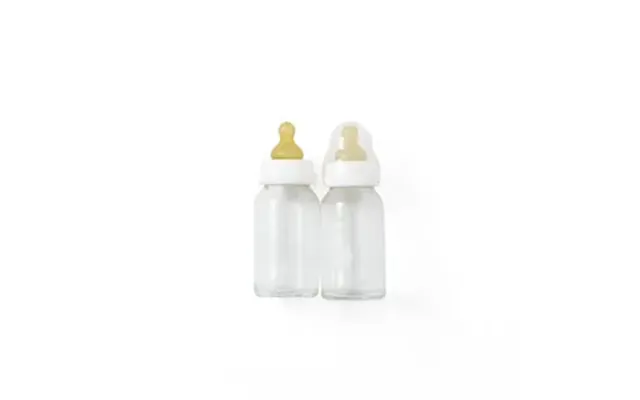 Hevea Baby Glasflaske 120 Ml - 2 Pak