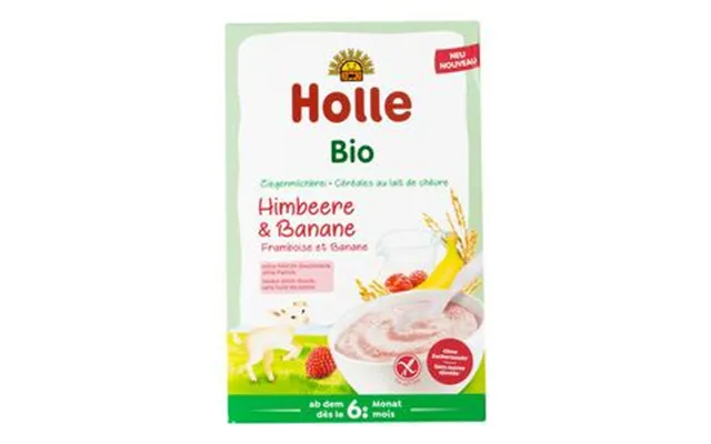 Holle Risgrød Med Gedemælk, Hindbær Og Banan Ø - 200 G.