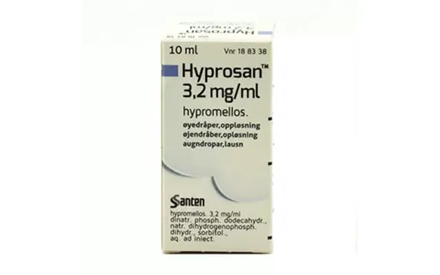 Hyprosan 3,2 Mg Ml Øjendråber - 10 Ml
