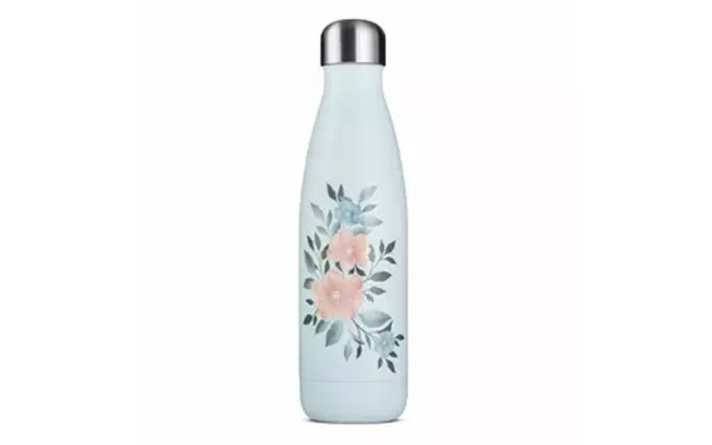 Jobout Vandflaske Blå Blomster - 500 Ml
