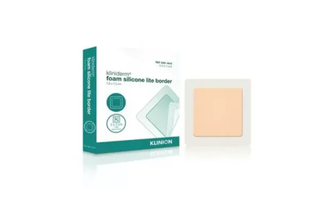 Kliniderm Foam Silikone Lite Border 7,5x7,5 Cm - 5 Stk.