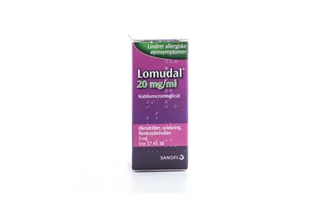Lomudal Øjendråber 20 Mg Ml - 5 Ml