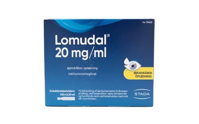 Lomudal Øjendråber Enkeltdosisbeholder 20 Mg Ml - 100 X 0,35 Ml