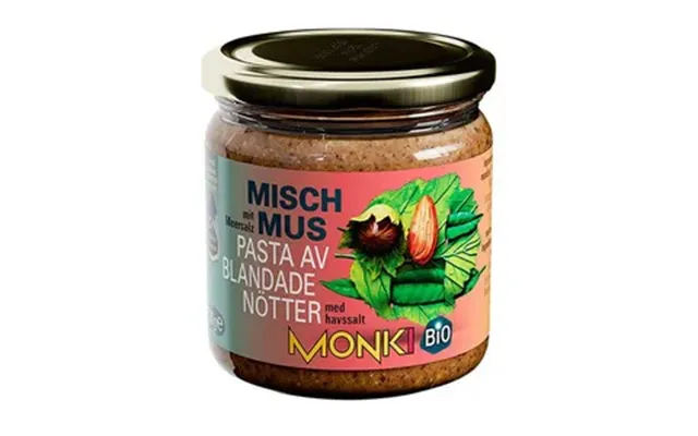 Monki Hasselnød Mandelsmør Ø - 330 G