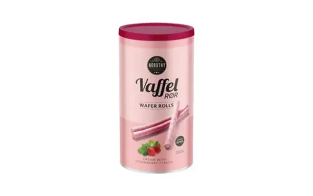 Nordthy Vaffelrør Jordbær - 250 G