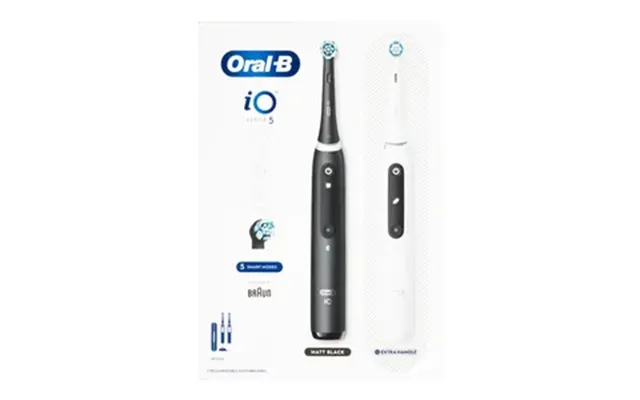 Oral-b Io5 Duo Matt Black Quite White - 2 Stk.