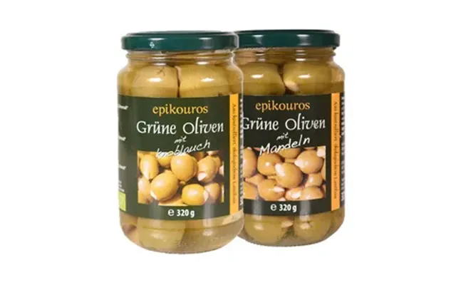 Rømer Natur Produkt Græske Grønne Oliven Ø - 320 G.