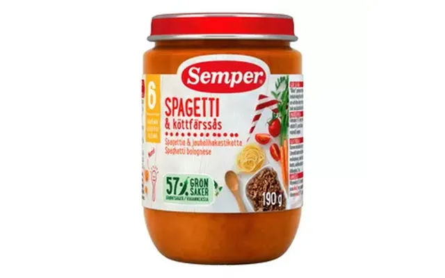 Semper Spaghetti Bolognese 6 Mdr. - 190 G.