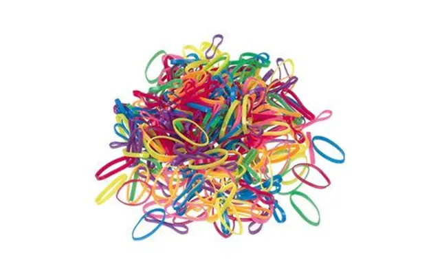 Sibel Mini Hårelastikker Rainbow - 500 Stk.