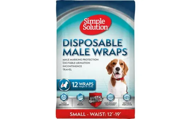 Simple Solution Mavebånd Til Hanhunde, Engangs Str. S - 12 Stk