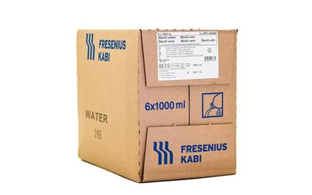 Sterilt Vand Skyllevæske - 6x1000 Ml.