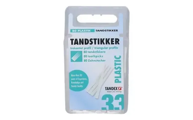 Tandex Plasttandstikkere - 80 Stk.