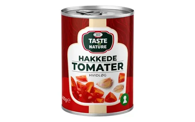 Taste Of Nature Hakkede Tomater Med Hvidløg - 400 G.