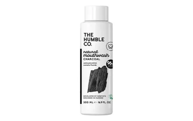 The Humble Co. Naturlig Mundskyl, Charcoal - 500 Ml