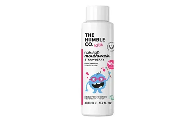 The Humble Co. Naturlig Mundskyl, Kids Strawberry - 500 Ml