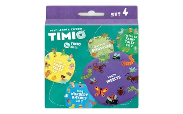 Timio Disc Set 4 - Børnesange, Eventyr, Dinosaurer Og Små Insekter