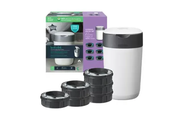 Tommee Tippee Sangenic Blespand Twist&click Hvid 6 Refill Pakketilbud
