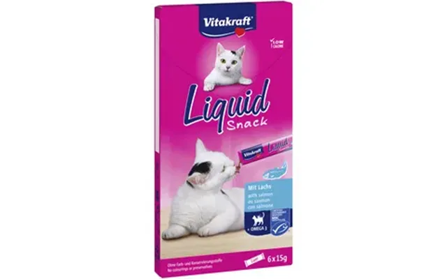 Vitakraft Cat Liquid-snack, Laks Omega 3 - 90 G.