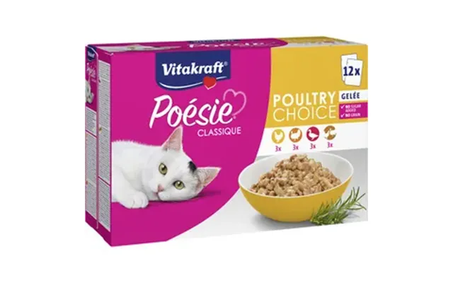 Vitakraft Poésie Classique Vådmad Til Kat Multipak, Gele - 12 Stk