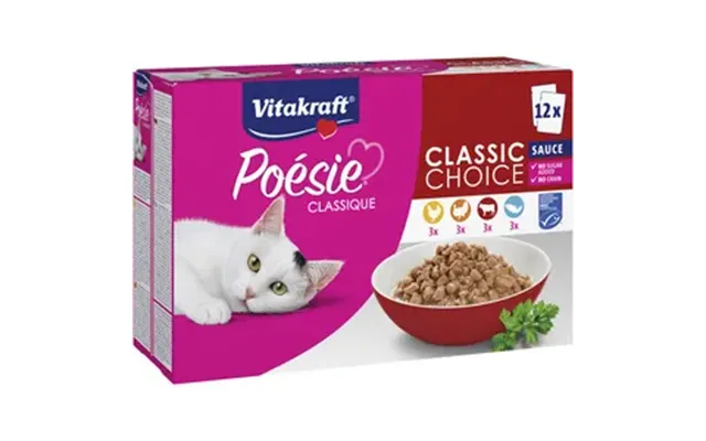 Vitakraft Poésie Classique Vådmad Til Kat Multipak, Sauce - 12 Stk