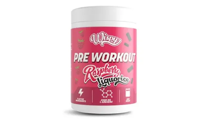 Wispy Pre Workout Raspberry Liquorice - 350 G.