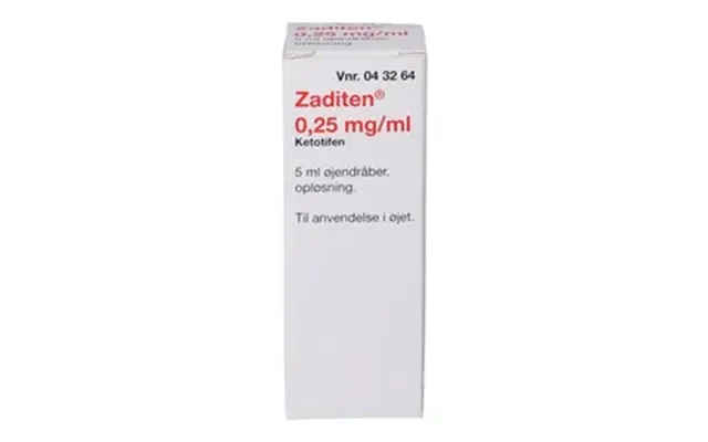 Zaditen 2care4 0,25 Mg G Øjendråber - 5 Ml.