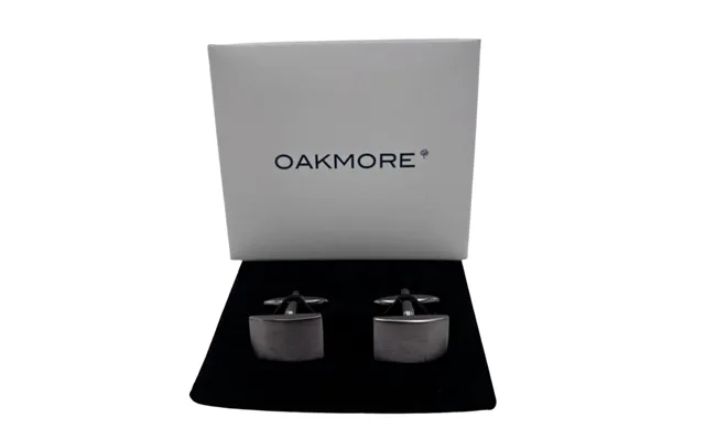 Oakmore Manchetknapper Oma0120 Gun Metal Plade