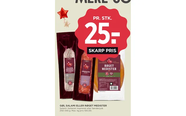 Gøl Salami Eller Røget Medister