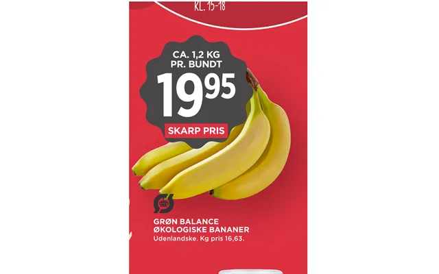 Grøn Balance Økologiske Bananer