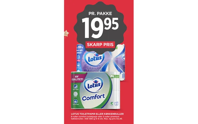Lotus Toiletpapir Eller Køkkenruller