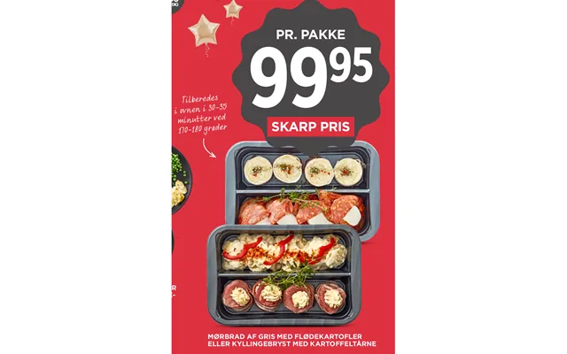 Mørbrad Af Gris Med Flødekartofler Eller Kyllingebryst Med Kartoffeltårne