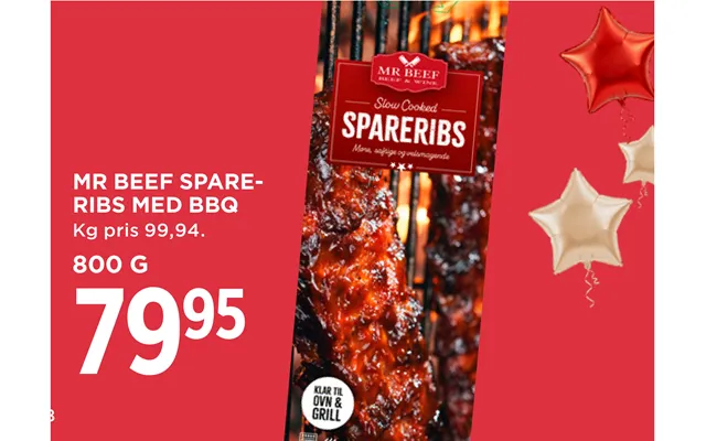 Mr Beef Spareribs Med Bbq